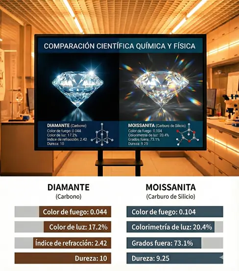 Moissanita vs Diamante: Diferencias y características clave